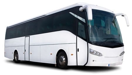 Bus ejecutivo Mercedes Benz Irizar, Volvo o Yutong para transporte de grupos grandes en Santiago.